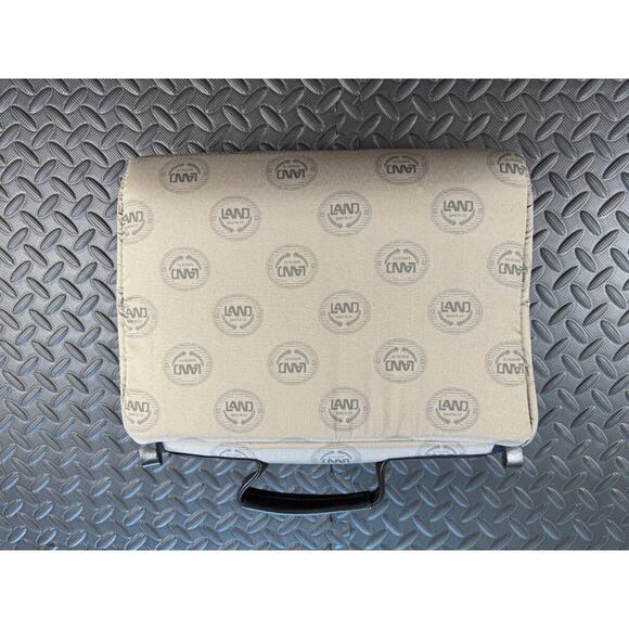 LAND Santa Fe Computer/Electronics Bag Leather Handle Rare Find 14" x 11.5" - Picture 3 of 7